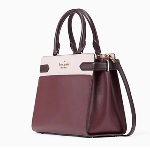 kate spade Handbags - Kate spade Medium ♠️ burgandy and pink color block large satchel